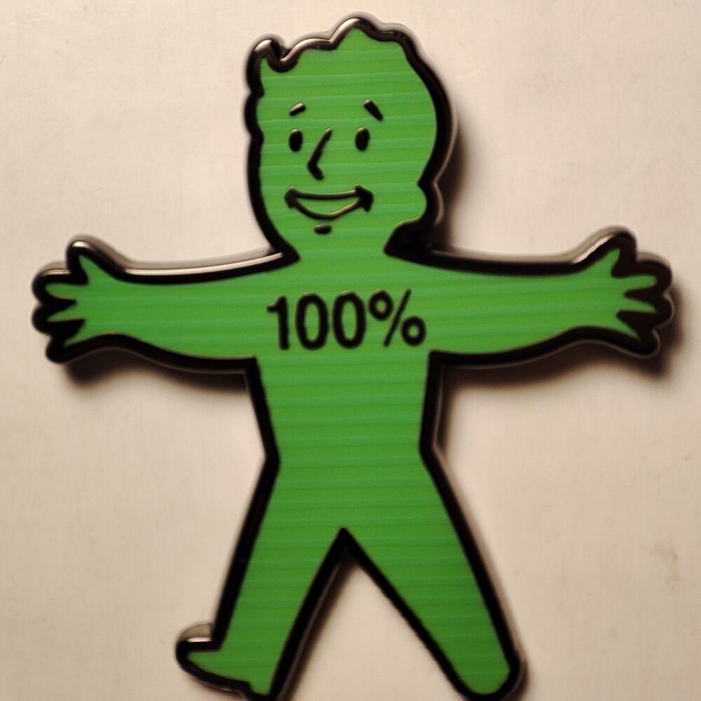 Fallout V.A.T.S. Enamel Pin Official Bethesda Collectible Lapel Badge Figure